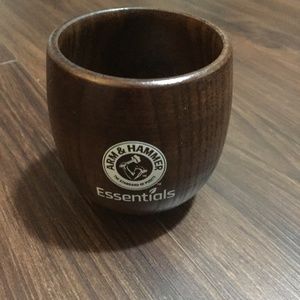 Arm & Hammer Essentials Wooden Toothbrush Cup